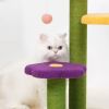 Flower Cat Tree Sisal Covered Scratching Post Climbing Scratcher Tower Furniture