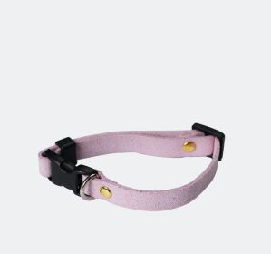 Pet Supplies Pet Cat Dog Accessories Bow Collar Diy Collar Korean Velvet Adjustable (Option: Light Purple-XL)