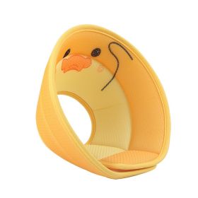 3D Printed Cartoon Breathable Type Collar (Option: Small Yellow Duck-S)