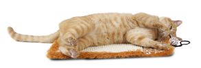 Pet Life 'Scrape-Away' Eco-Natural Sisal And Jute Hanging Carpet Cat Scratcher With Toy