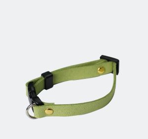 Pet Supplies Pet Cat Dog Accessories Bow Collar Diy Collar Korean Velvet Adjustable (Option: Light Green-XL)